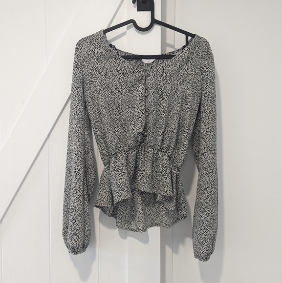 Sienna Sky Blouse Beige/Black XS - Picture 1 of 4